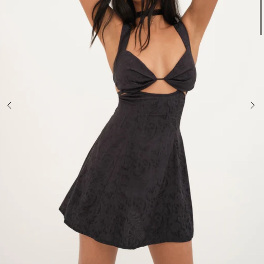 Alice black mini dress